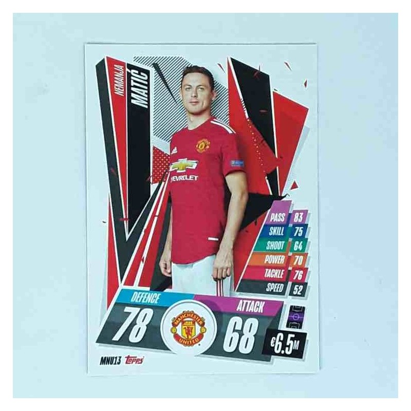 Match Attax Champions League Topps 2020 Nemanja Matić Manchester United MNU13