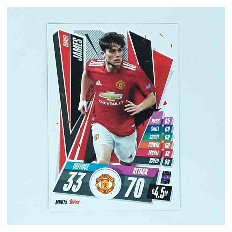 Match Attax Champions League Topps 2020 Daniel James Manchester United MNU15