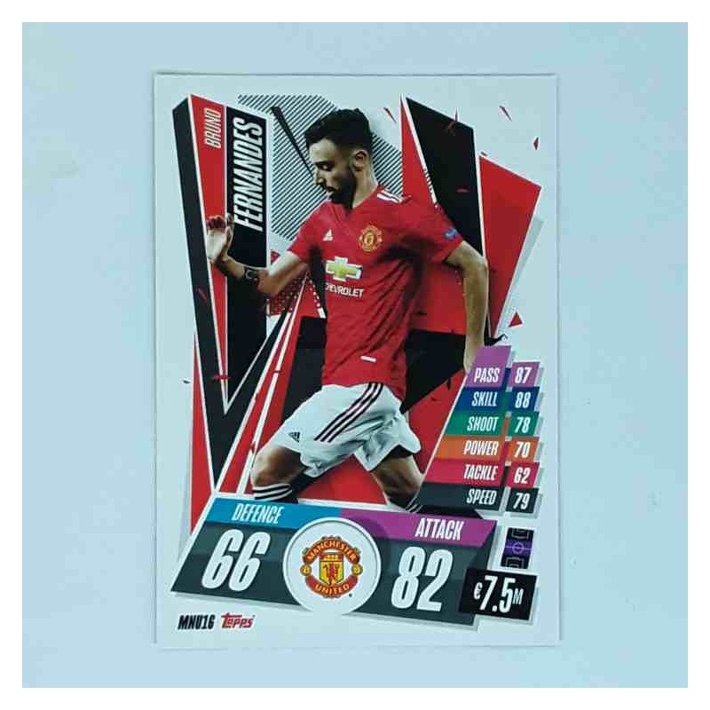 Match Attax Champions League Topps 2020 Bruno Fernandes Manchester United MNU16