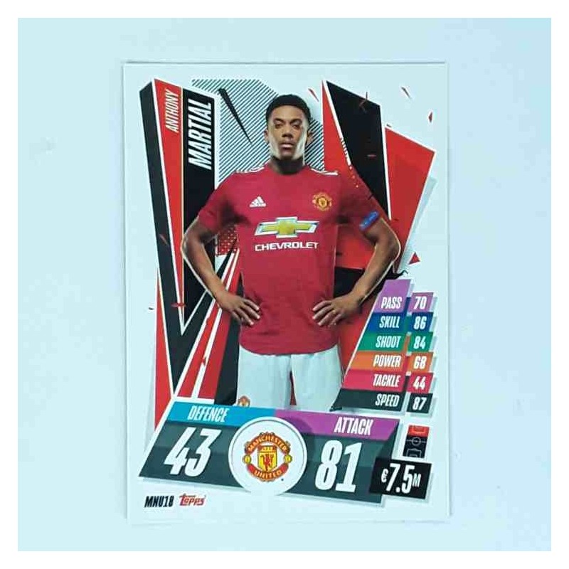 Match Attax Champions League Topps 2020 Anthony Martial Manchester United MNU18