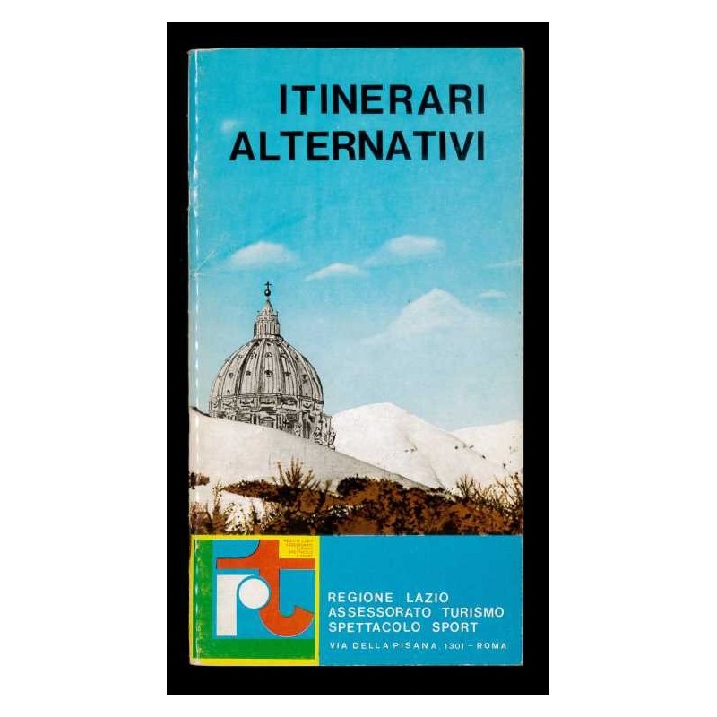 Depliant itinerari alternativi - regione Lazio anni 80