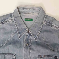 Camicia jeans uomo BENETTON taglia L