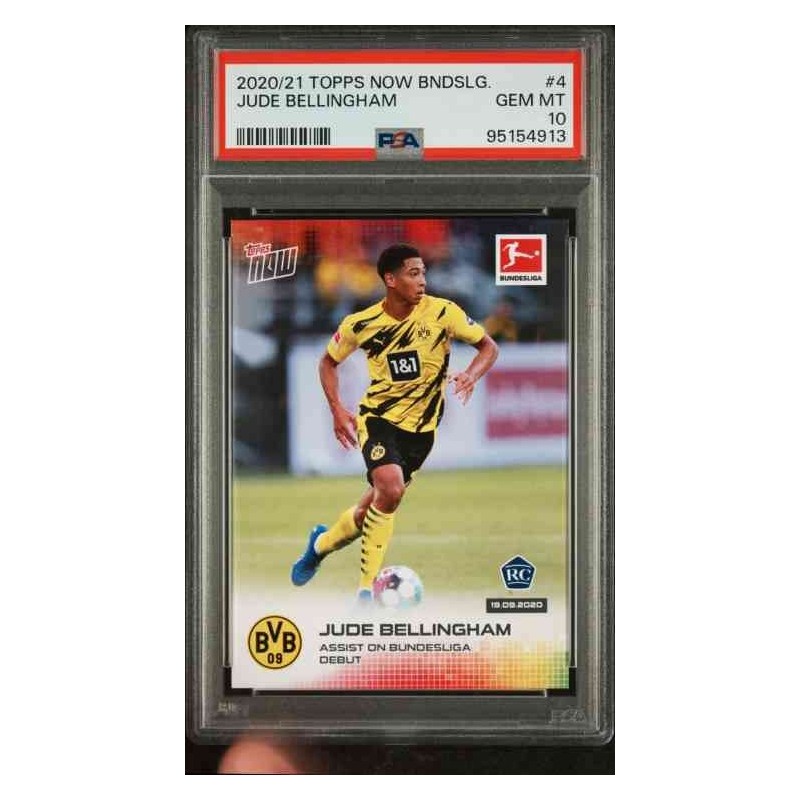 Topps now Bellingham 2020 debut 4 Psa 10