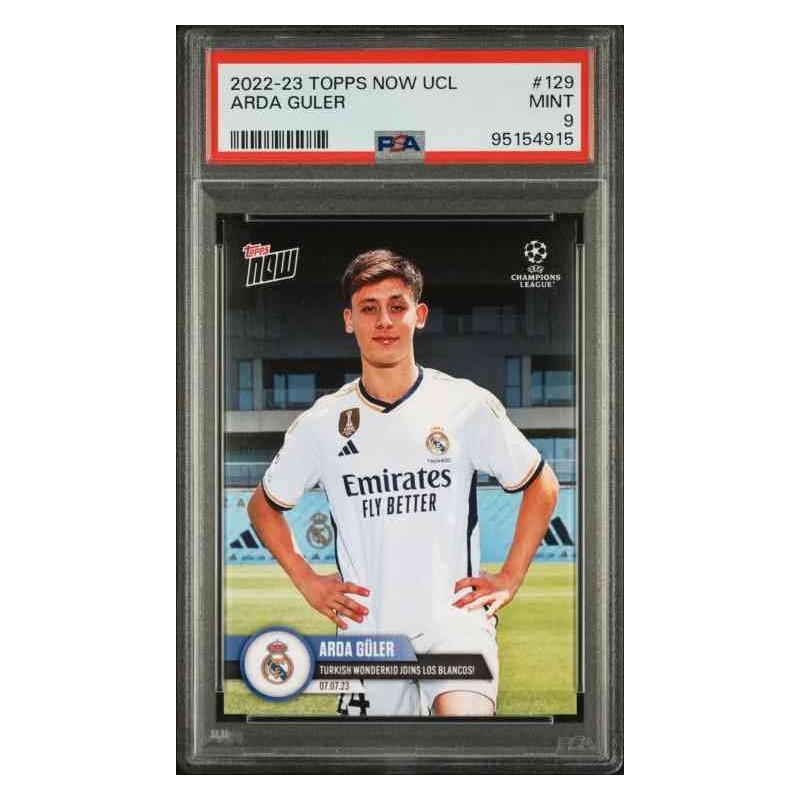 Topps Now 2022 Arda Guler 129 Psa 9