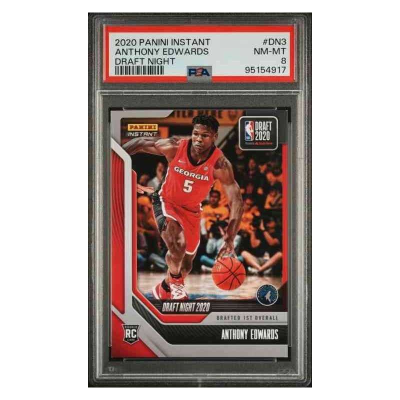 Panini Instant 2020 Anthony Edwards DN3 Psa 8