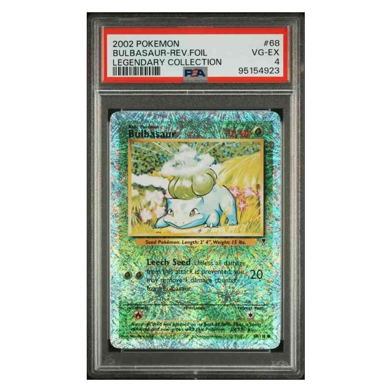 2002 POKEMON LEGENDARY COLLECTION 68/110 BULBASAUR HOLO PSA 4