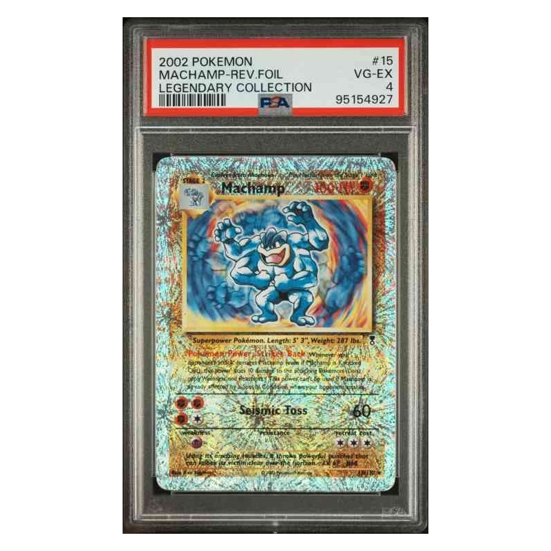 2002 POKEMON LEGENDARY COLLECTION 15/110 MACHAMP-REVERSE FOIL