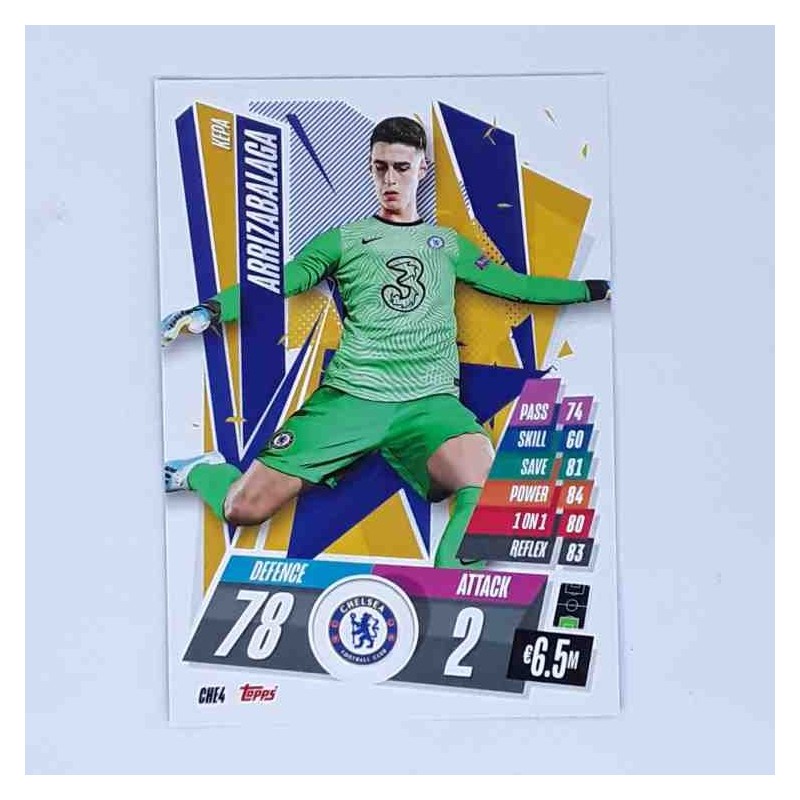 Match Attax Champions League Topps 2020 Kepa Arrizabalaga Chelsea CHE4