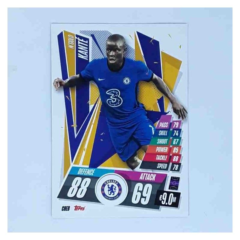 Match Attax Champions League Topps 2020 N'Golo Kanté Chelsea CHE8