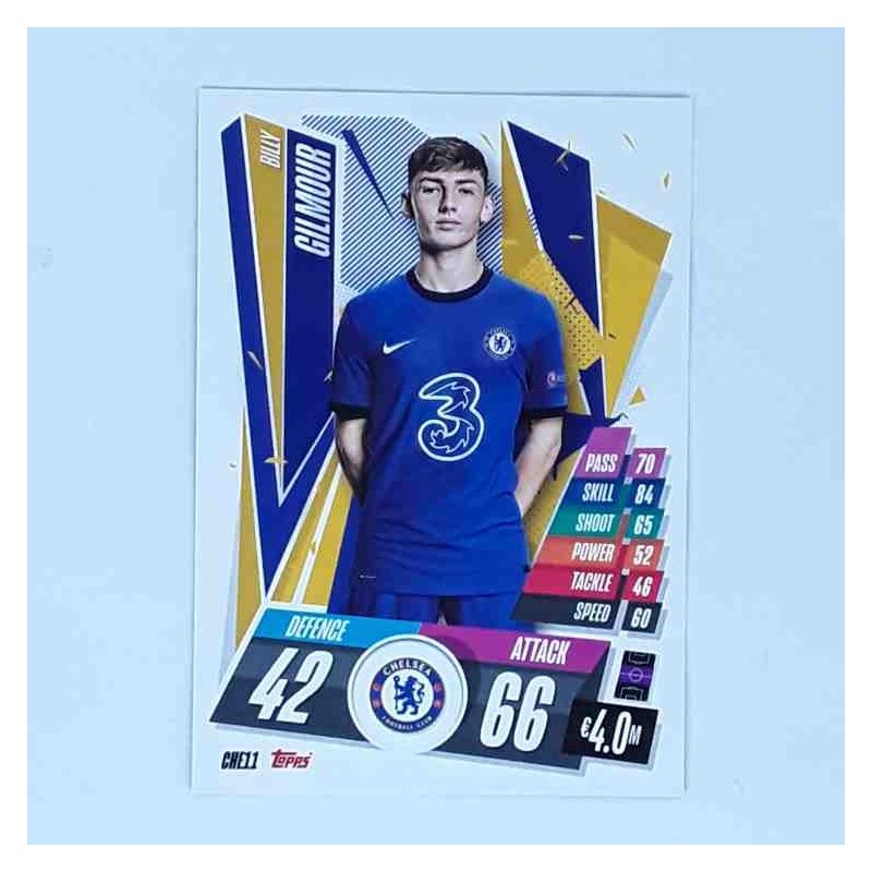 Match Attax Champions League Topps 2020 Billy Gilmour Chelsea CHE11