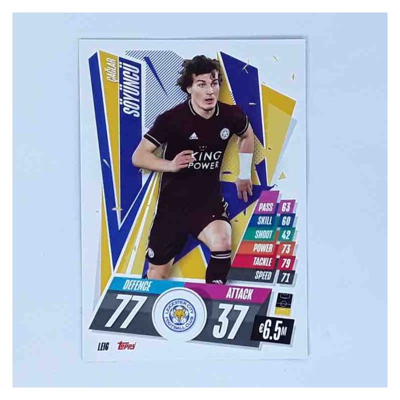 Match Attax Champions League Topps 2020 Çağlar Söyüncü Leicester City LEI6