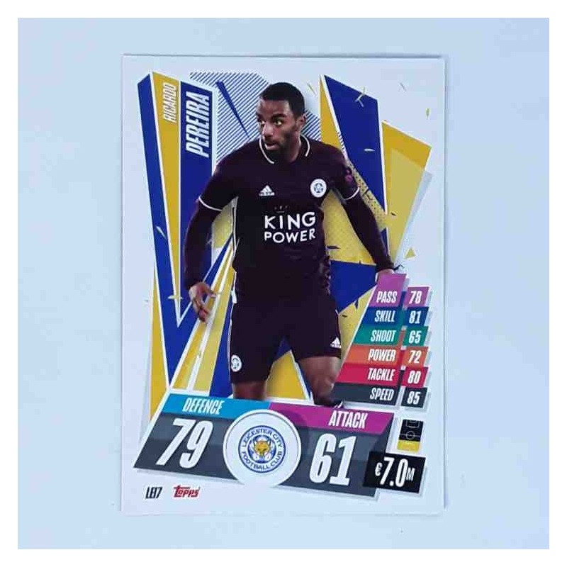 Match Attax Champions League Topps 2020 Ricardo Pereira Leicester City LEI7