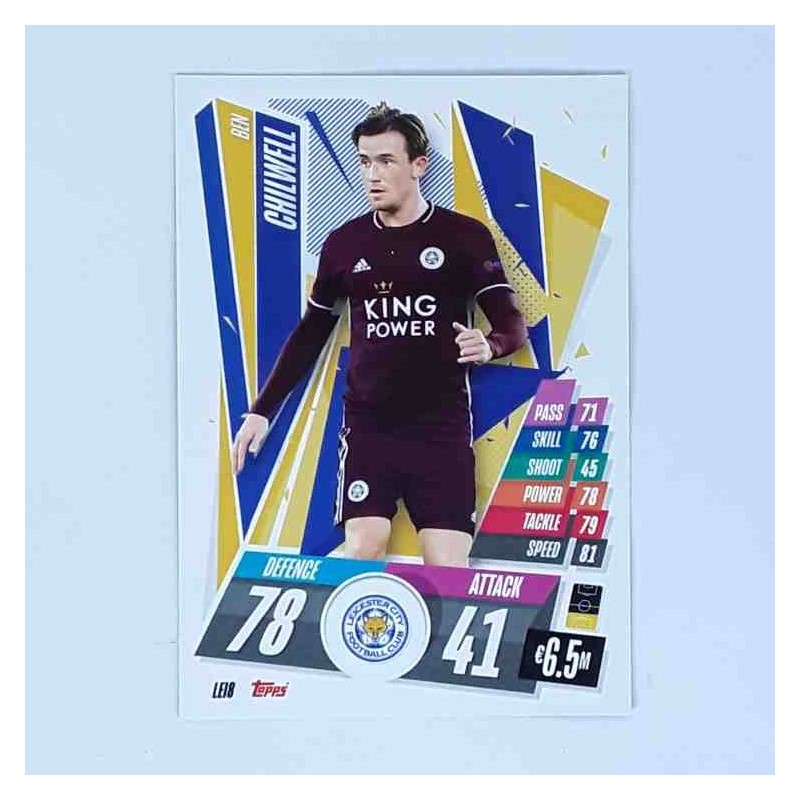 Match Attax Champions League Topps 2020 Ben Chilwell Leicester City LEI8