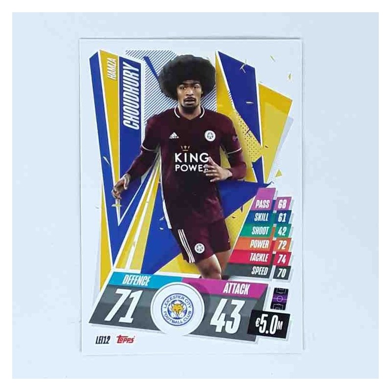 Match Attax Champions League Topps 2020 Hamza Choudhury Leicester City LEI12