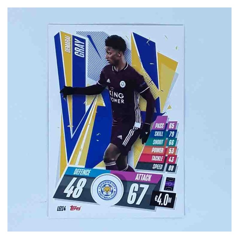 Match Attax Champions League Topps 2020 Demarai Gray Leicester City LEI14