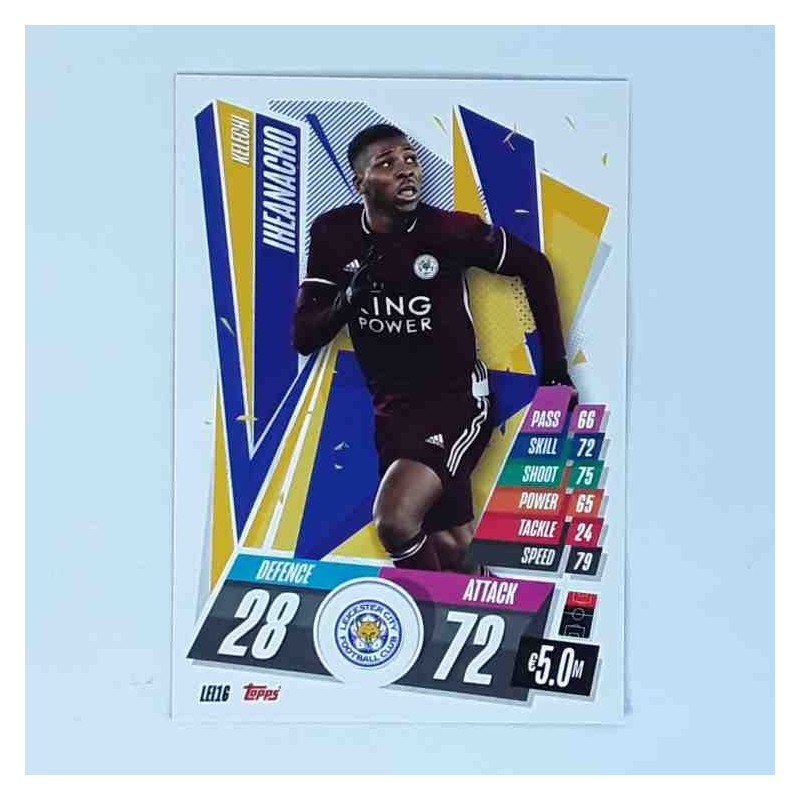 Match Attax Champions League Topps 2020 Kelechi Iheanacho Leicester City LEI16