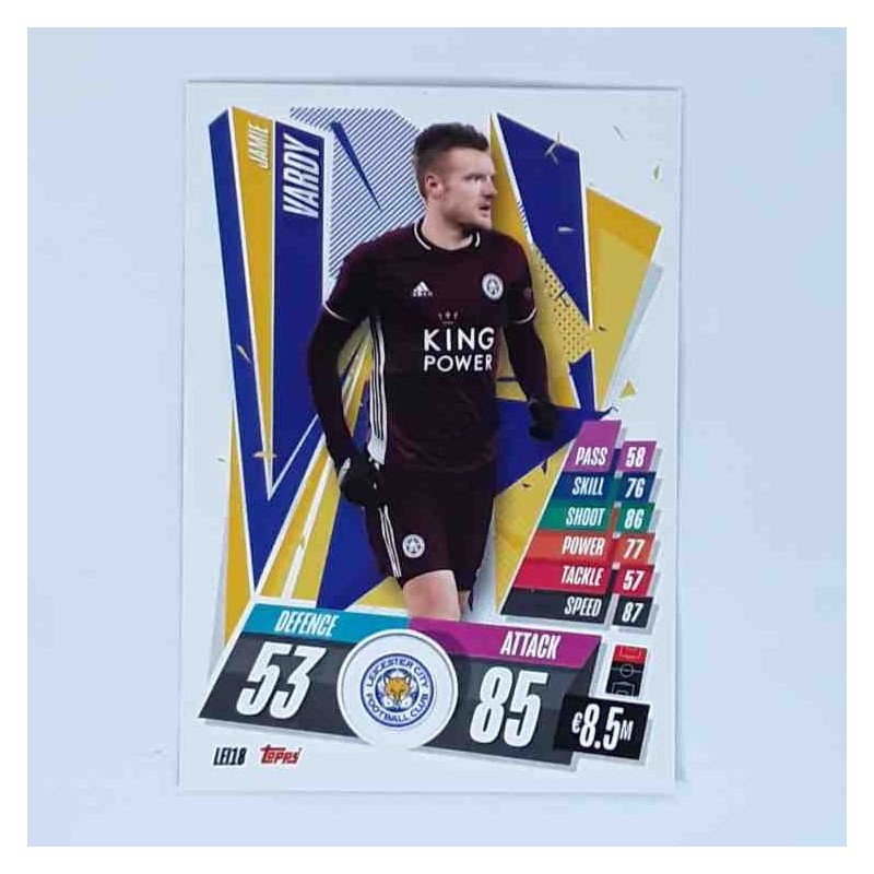 Match Attax Champions League Topps 2020 Jamie Vardy Leicester City LEI18