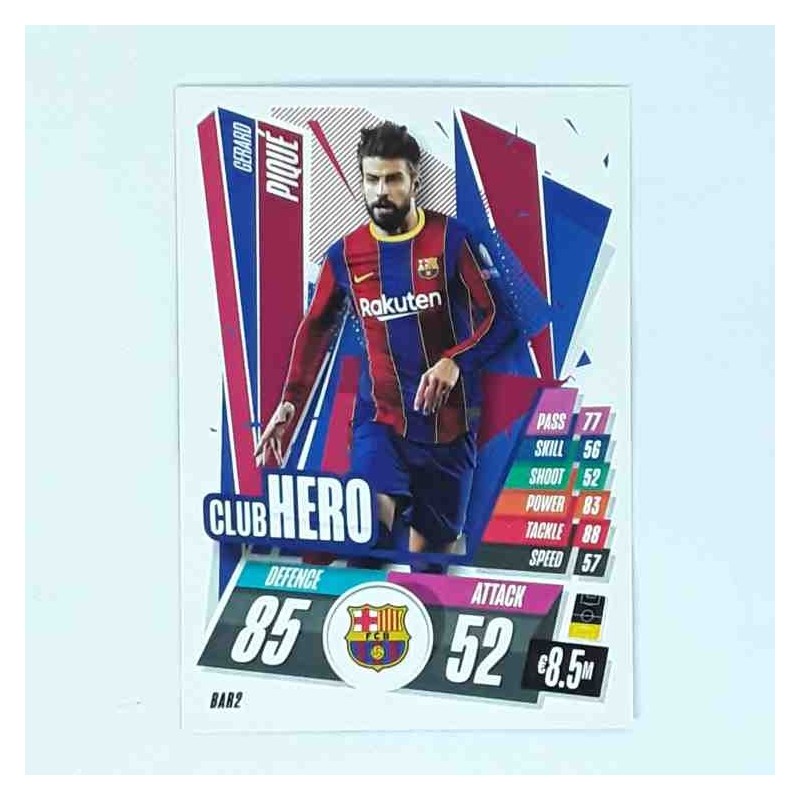 Match Attax Champions League Topps 2020 Gerard Piqué Barcelona BAR2