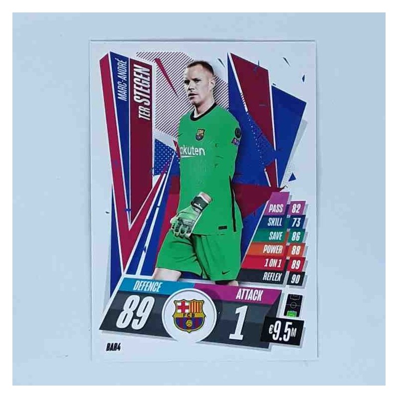 Match Attax Champions League Topps 2020 Marc-André ter Stegen Barcelona BAR4