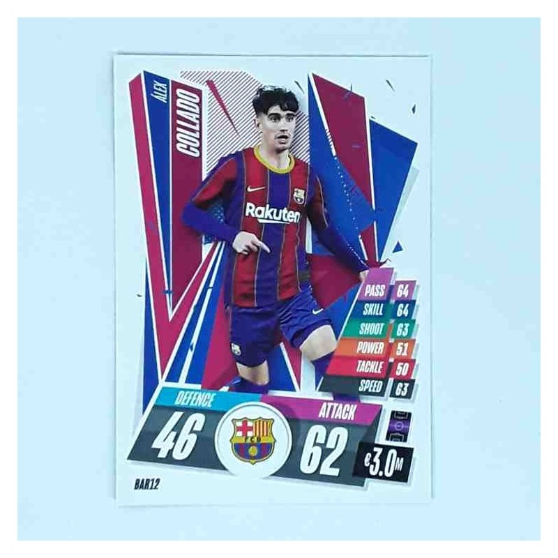 Match Attax Champions League Topps 2020 Álex Collado Barcelona BAR12