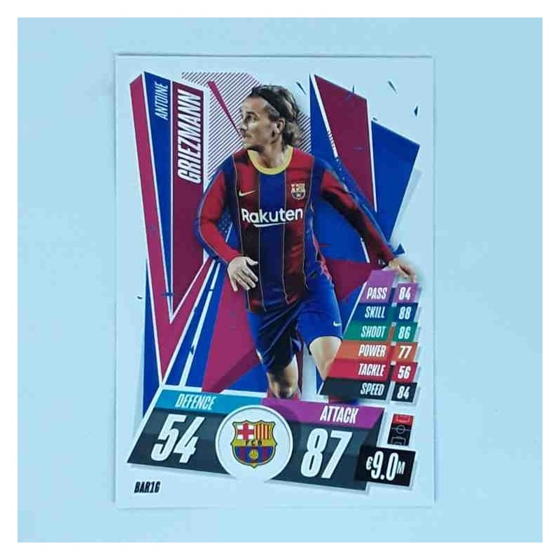 Match Attax Champions League Topps 2020 Antoine Griezmann Barcelona BAR16