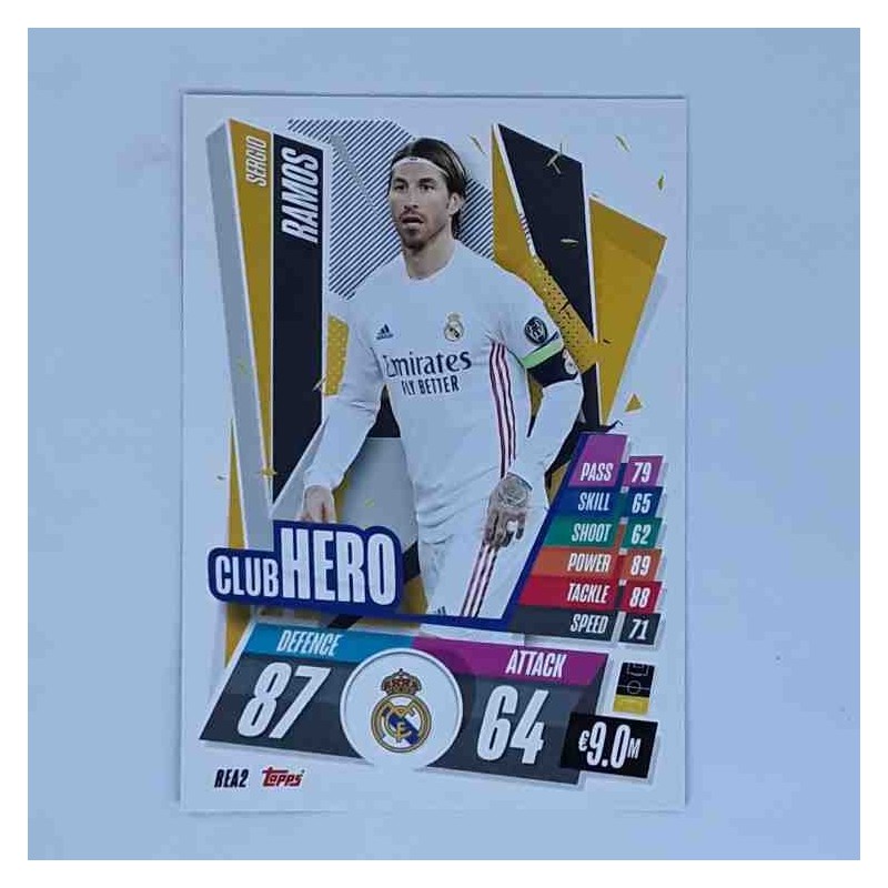 Match Attax Champions League Topps 2020 Sergio Ramos Real Madrid REA2