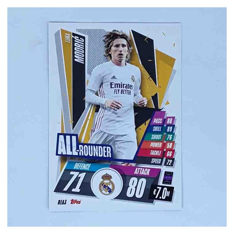 Match Attax Champions League Topps 2020 Luka Modrić Real Madrid REA3