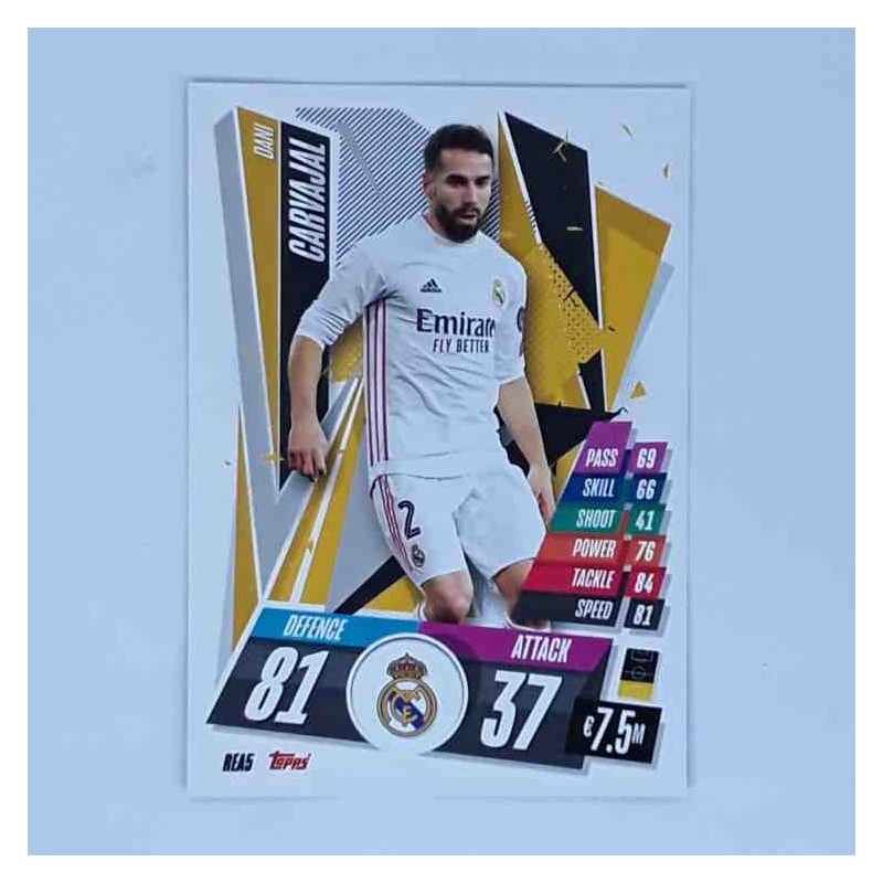 Match Attax Champions League Topps 2020 Dani Carvajal Real Madrid REA5