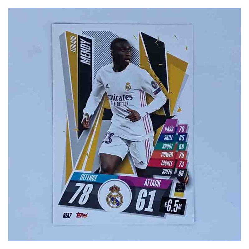 Match Attax Champions League Topps 2020 Ferland Mendy Real Madrid REA7