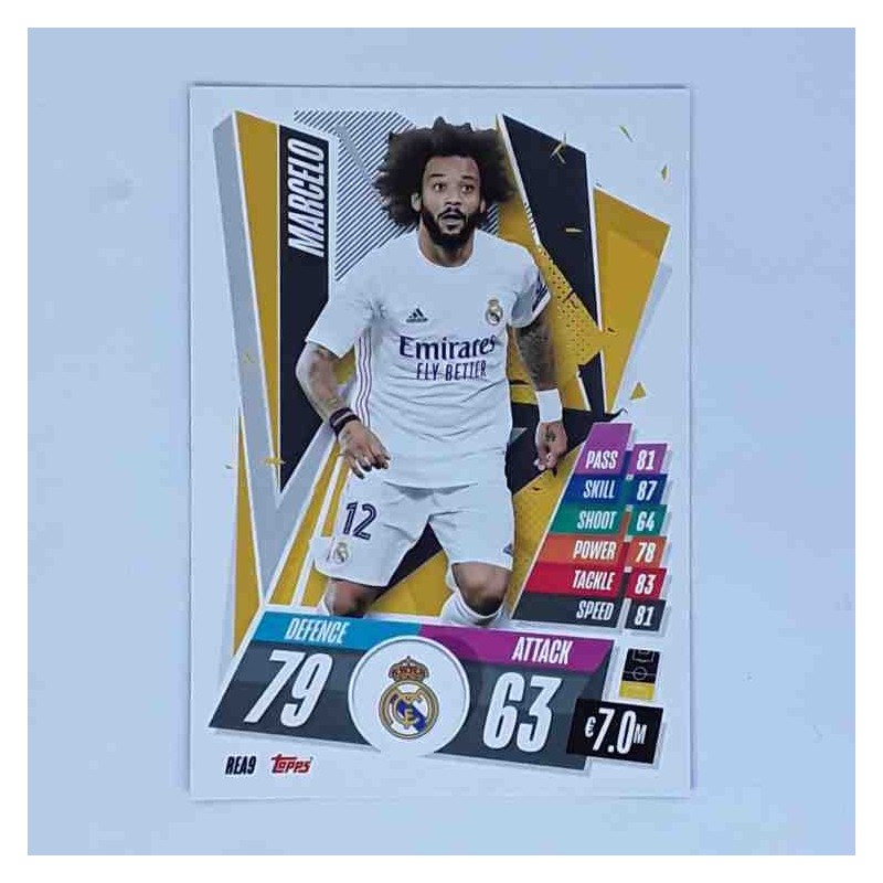 Match Attax Champions League Topps 2020 Marcelo Real Madrid REA9