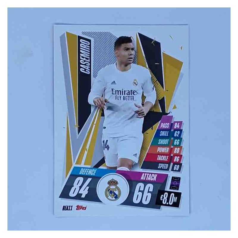 Match Attax Champions League Topps 2020 Casemiro Real Madrid REA11