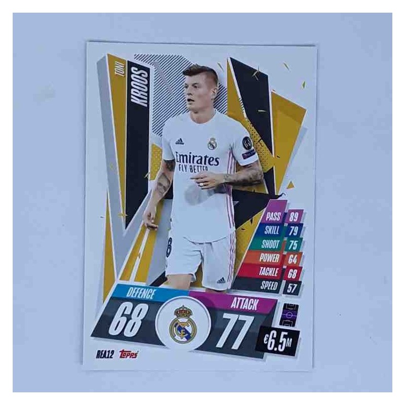 Match Attax Champions League Topps 2020 Toni Kroos Real Madrid REA12