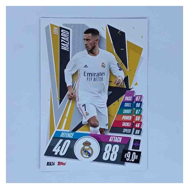 Match Attax Champions League Topps 2020 Eden Hazard Real Madrid REA14