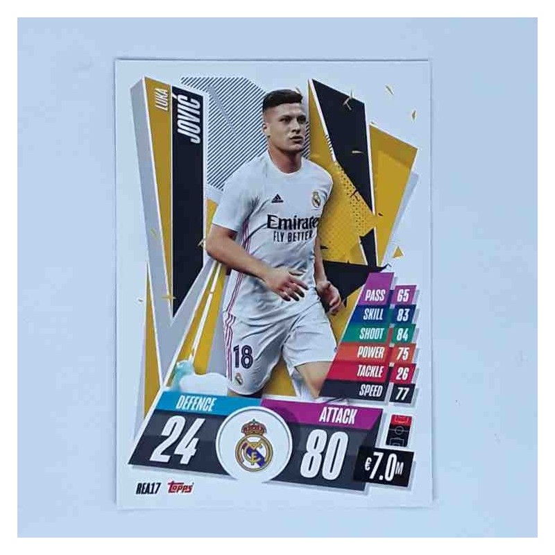 Match Attax Champions League Topps 2020 Luka Jović Real Madrid REA17