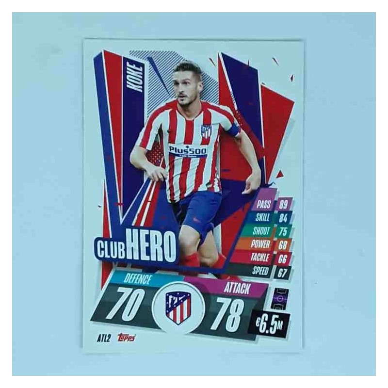 Match Attax Champions League Topps 2020 Koke Atletico Madrid ATL2