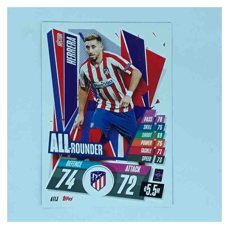 Match Attax Champions League Topps 2020 Héctor Herrera Atletico Madrid ATL3