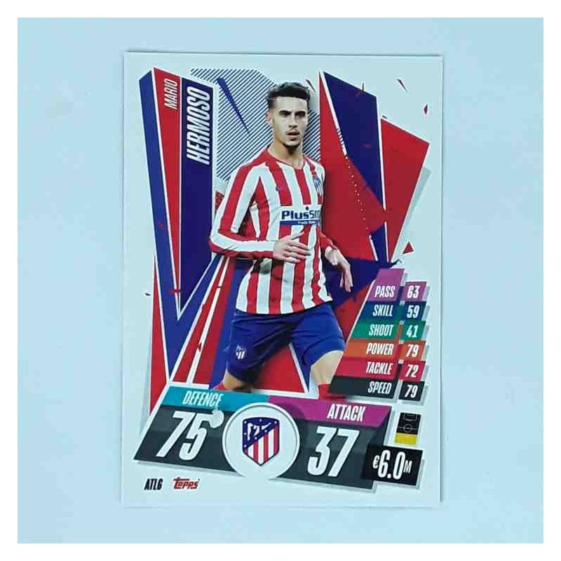 Match Attax Champions League Topps 2020 Mario Hermoso Atletico Madrid ATL6