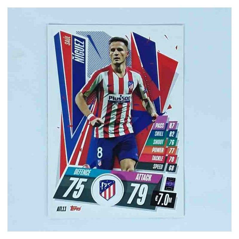 Match Attax Champions League Topps 2020 Saúl Ñíguez Atletico Madrid ATL11