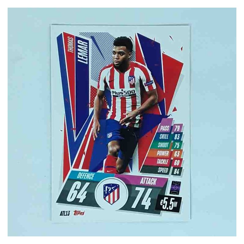 Match Attax Champions League Topps 2020 Thomas Lemar Atletico Madrid ATL13