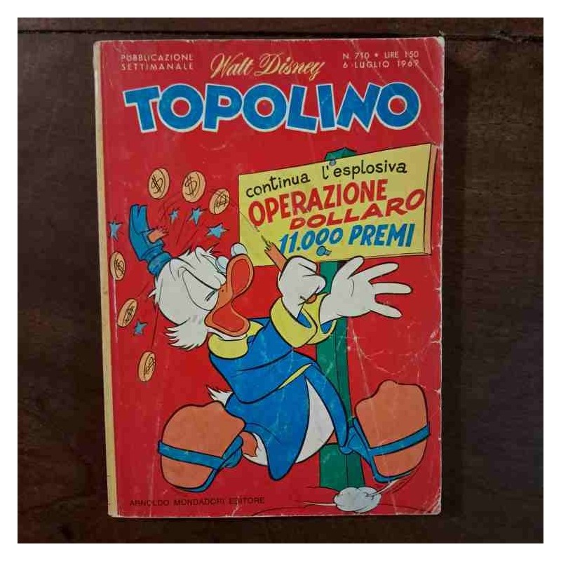 Topolino Libretto n. 710 Walt Disney con bollino