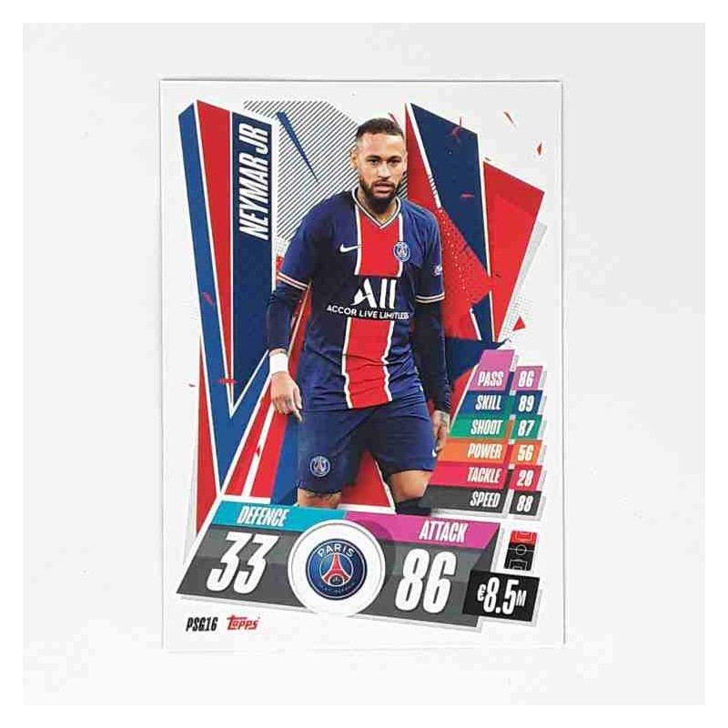 Match Attax Champions League Topps 2020 Neymar Jr Paris Saint-Germain PSG16