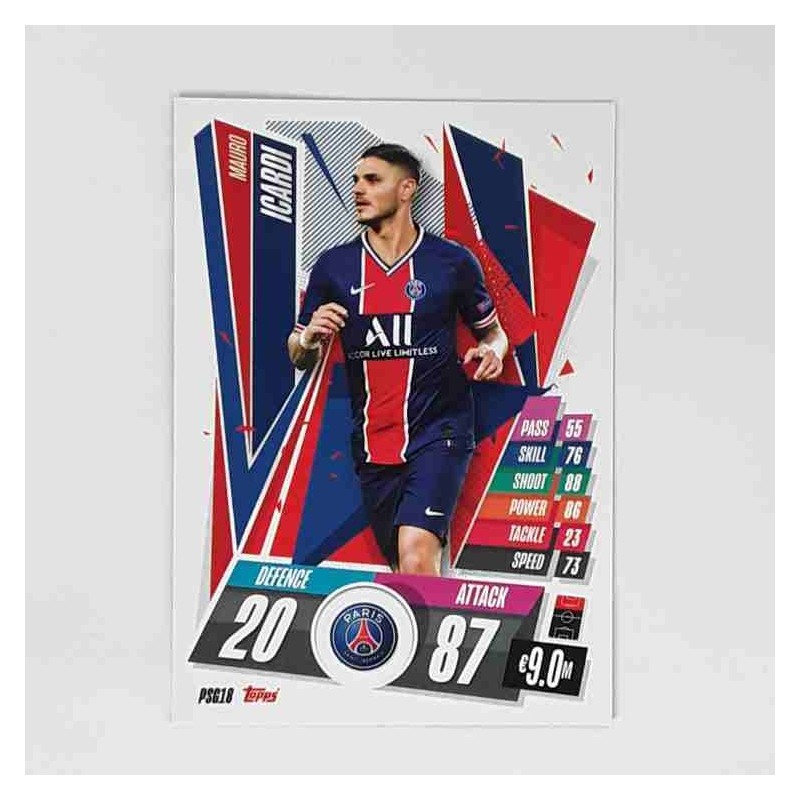 Match Attax Champions League Topps 2020 Mauro Icardi Paris Saint-Germain PSG18