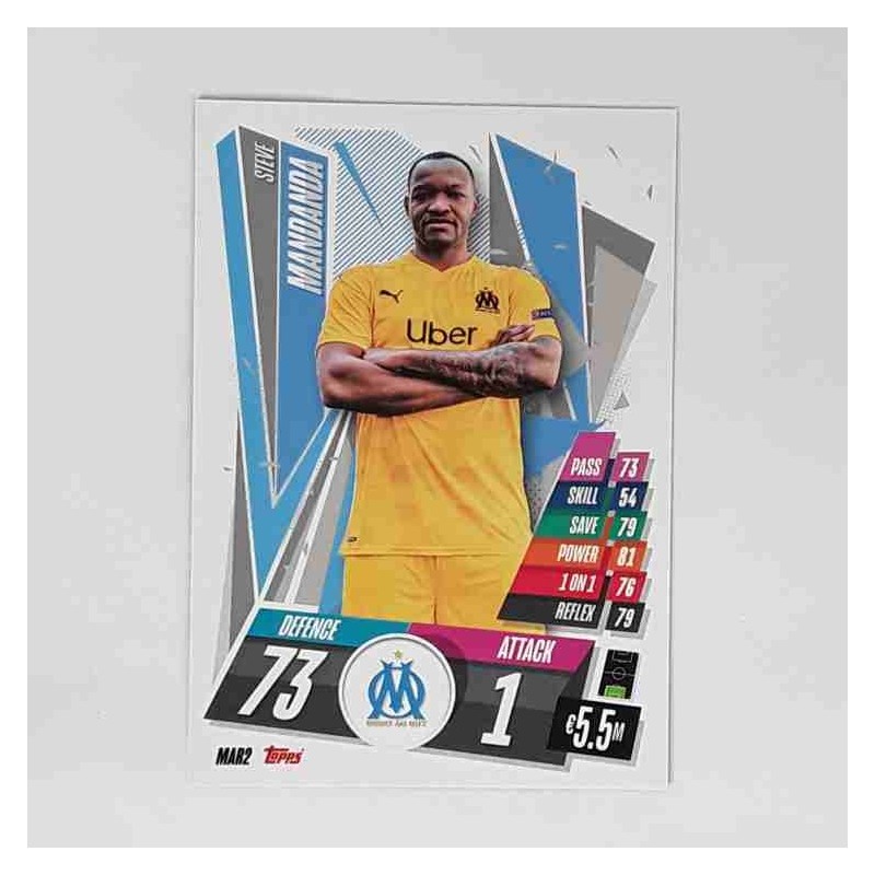 Match Attax Champions League Topps 2020 Steve Mandanda Olympique De Marseille 37316