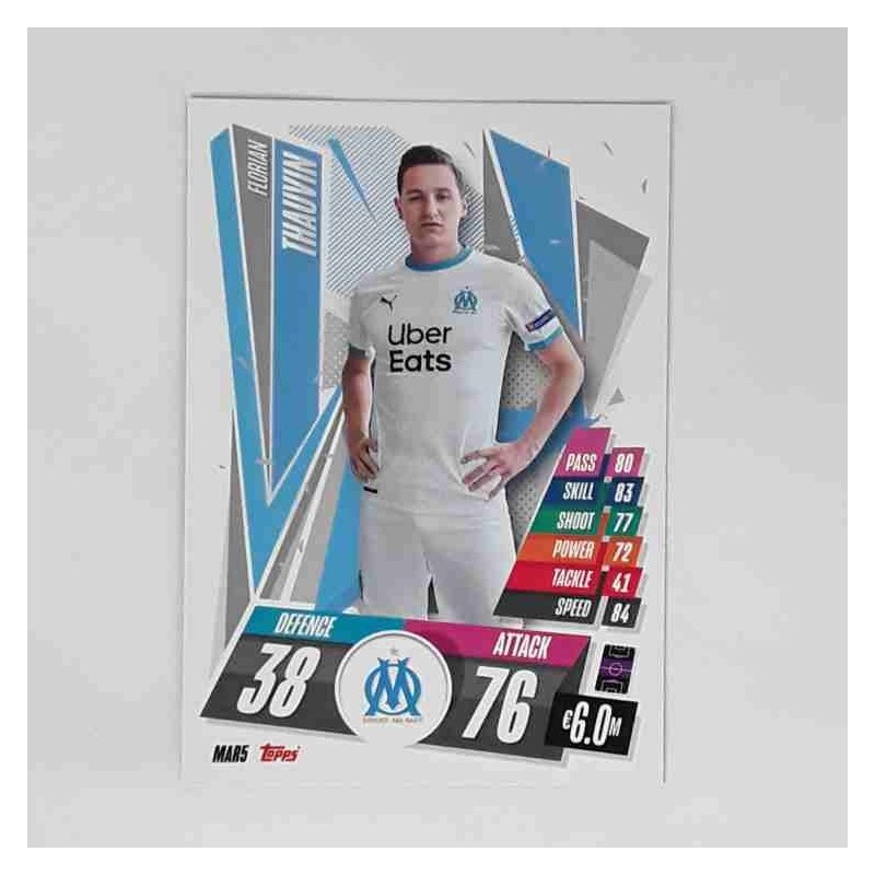 Match Attax Champions League Topps 2020 Florian Thauvin Olympique De Marseille 38412