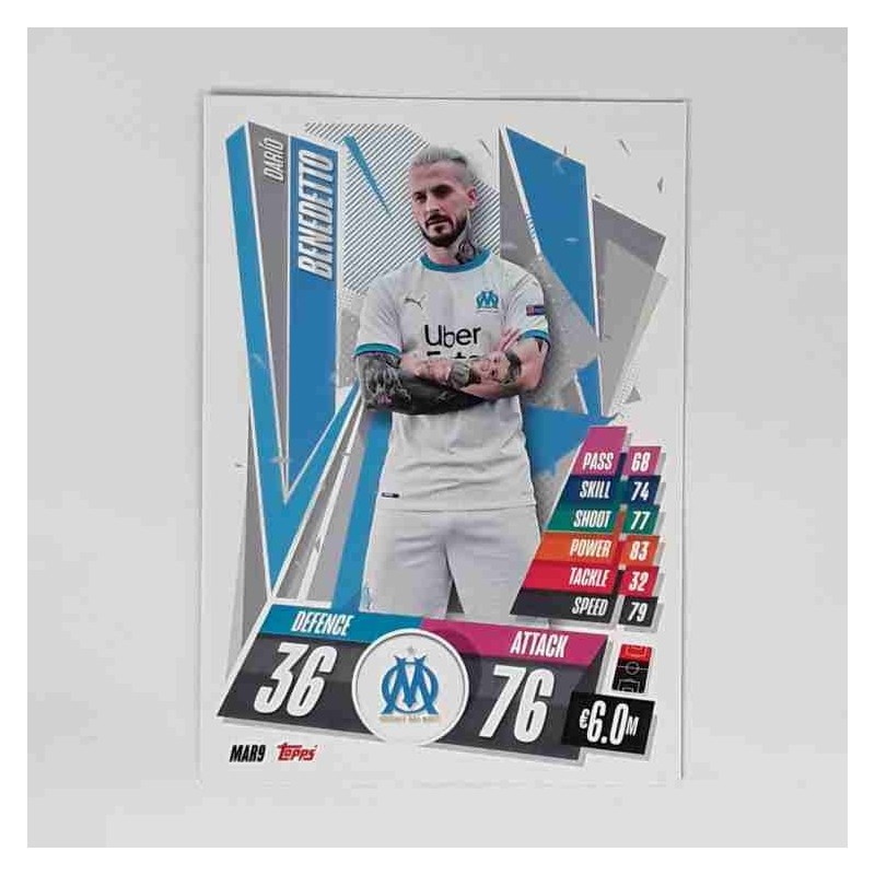 Match Attax Champions League Topps 2020 Darío Benedetto Olympique De Marseille 39873