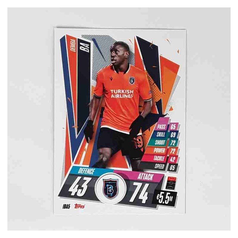 Match Attax Champions League Topps 2020 Demba Ba İstanbul Başakşehir IBA5