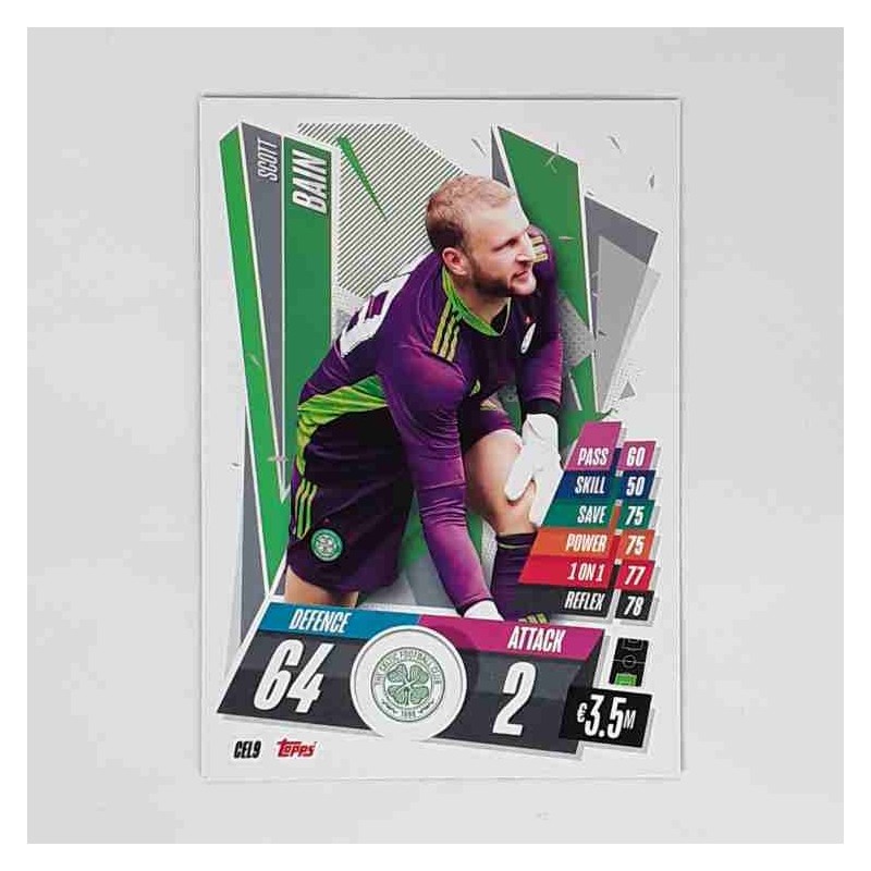 Match Attax Champions League Topps 2020 Scott Bain Celtic FC CEL9