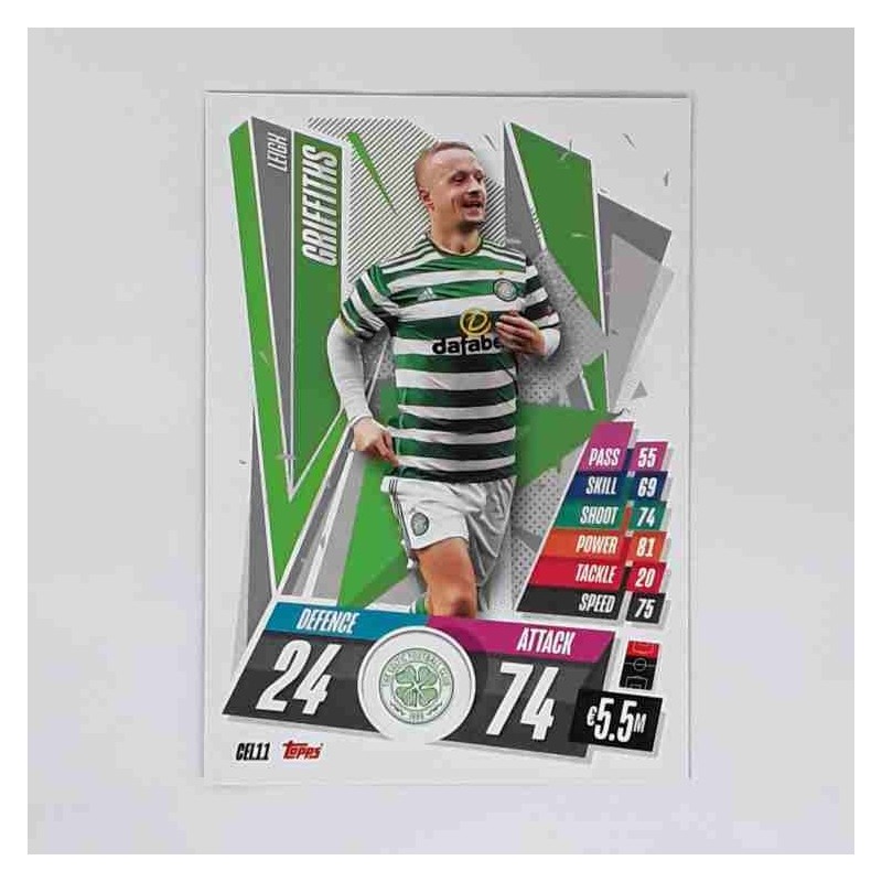 Match Attax Champions League Topps 2020 Leigh Griffiths Celtic FC CEL11