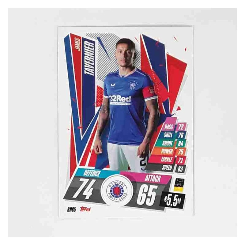 Match Attax Champions League Topps 2020 James Tavernier Rangers FC RNG5