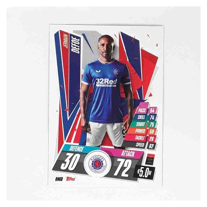 Match Attax Champions League Topps 2020 Jermain Defoe Rangers FC RNG8